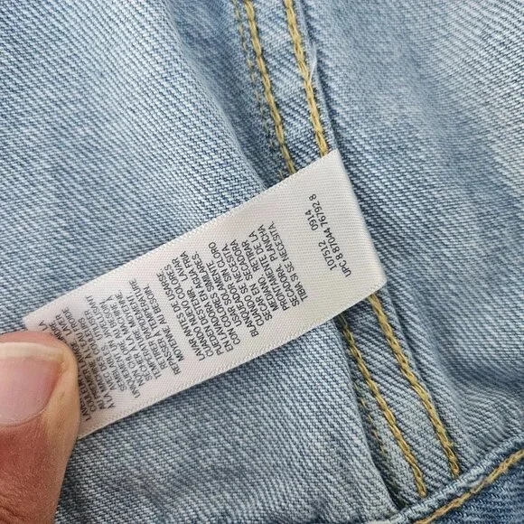 Oshkosh B'goch Kids Jacket Blue Denim Jeans Coat Jacket Size 10 - Picture 10 of 11